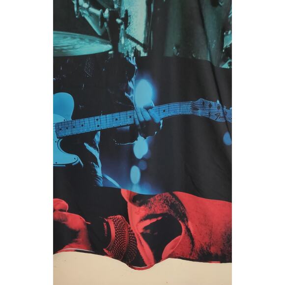 Musicians Band Rock N Roll Dress Drumset Fender Guitar Drums Microphone Sz 2XL - Picture 4 of 16